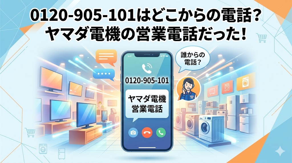 0120905101はどこからの電話？ヤマダ電機の営業電話だった