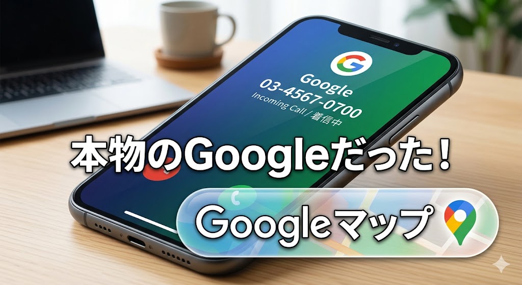 0345670700からの着信は本物のGoogleだった！