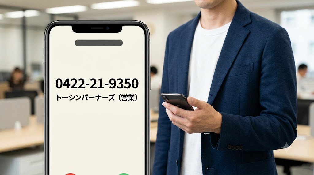 0422219350は何の電話？トーシンパートナーズの営業電話