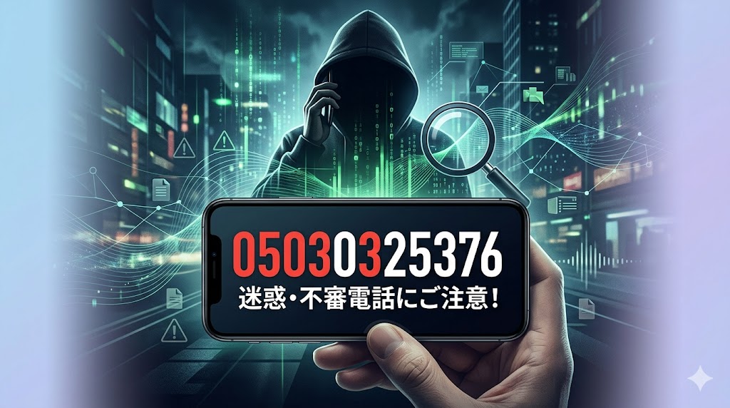 05030325376からの電話に注意！名前を知っている謎の営業電話