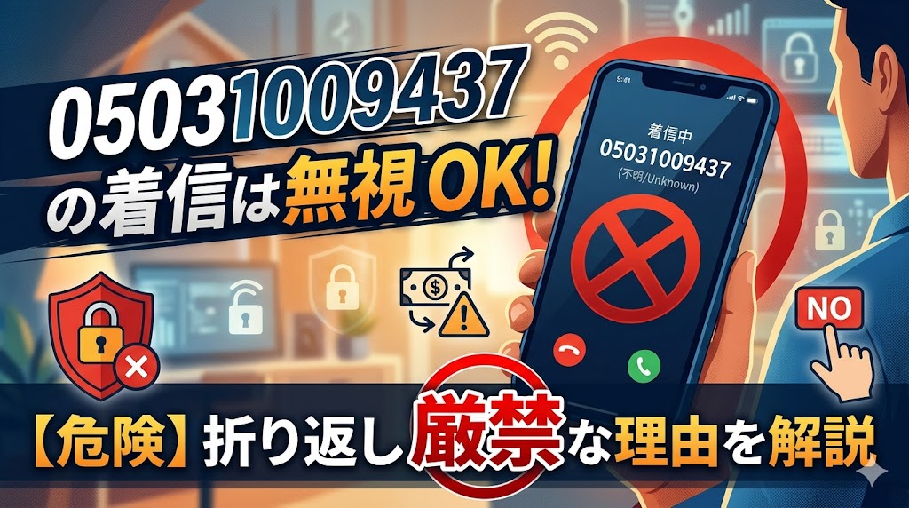 05031009437の着信は無視でOK！折り返し厳禁な理由