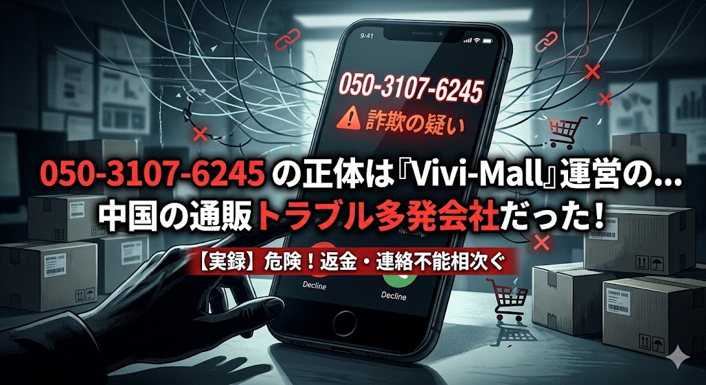 05031076245の正体はvivi-mall運営の中国の通販トラブル多発の会社