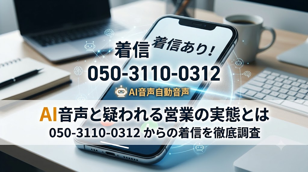 05031100312から着信！AI音声と疑われる営業の実態とは