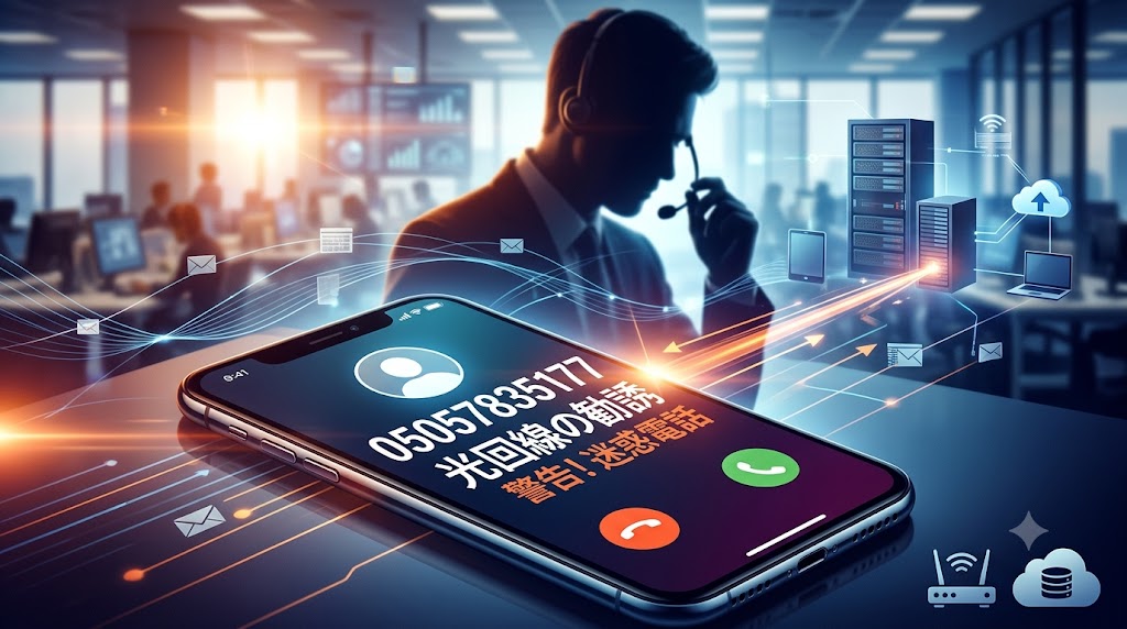 05057835177は光回線の勧誘電話｜正体と大量発信の理由