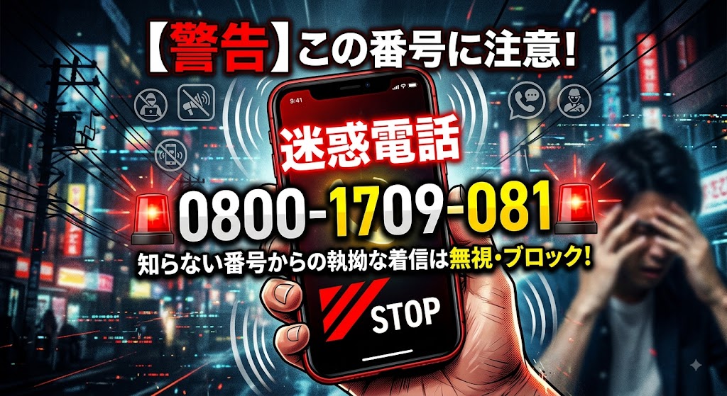 08001709081はワン切り迷惑電話！正体と最新の対処法を解説