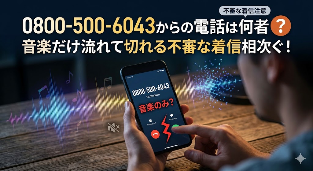 08005006043からの電話は何者？