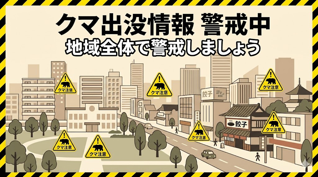 宇都宮市街地にクマ出没　県庁近くや住宅街でも目撃相次ぐ