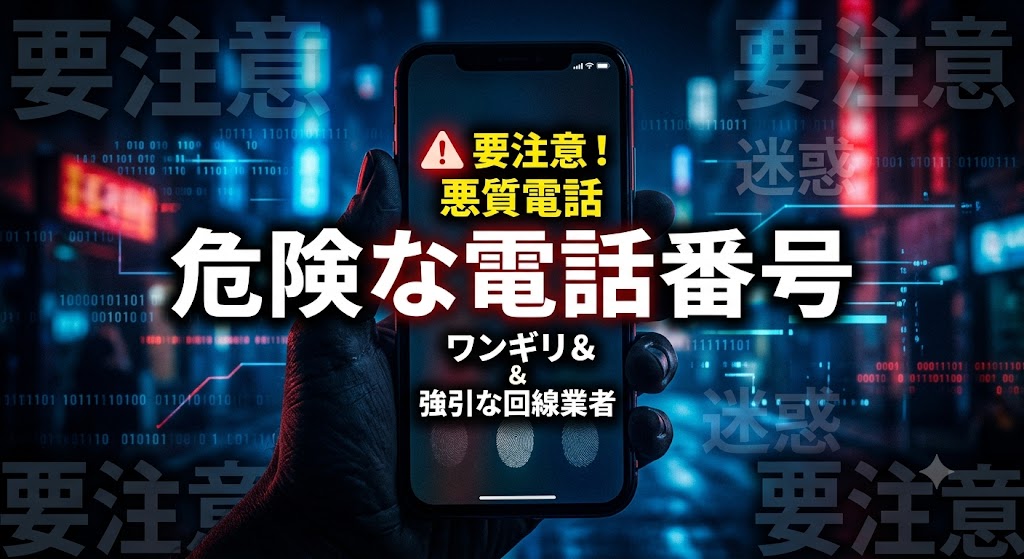 05030947418からの電話は要注意！ワンギリ&回線業者