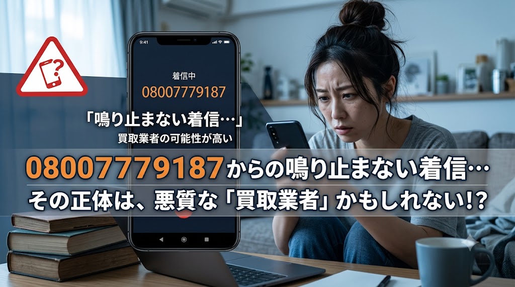 08007779187から鳴り止まない着信…正体は買取業者？