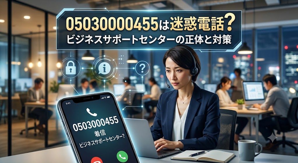 05030000455は迷惑電話？ビジネスサポートセンターの正体と対策
