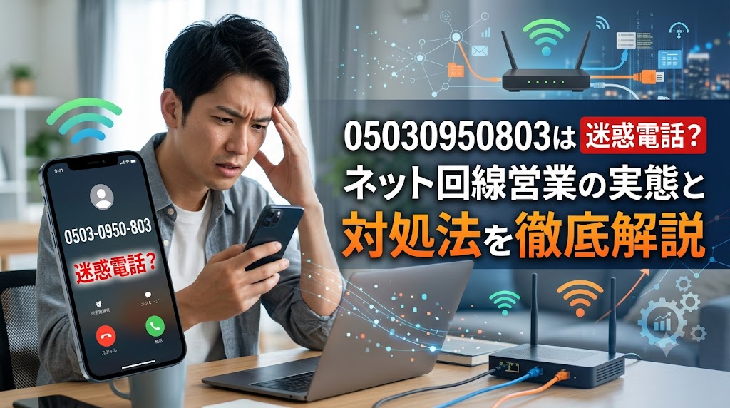 05030950803は迷惑電話？ネット回線営業の実態と対処法を徹底解説