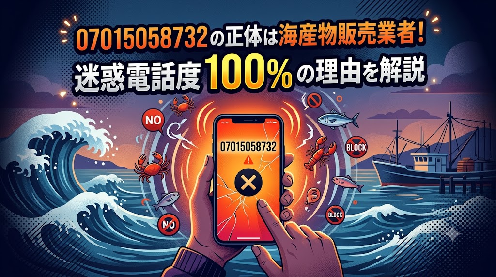 07015058732の正体は海産物販売業者！迷惑電話度100%の理由を解説