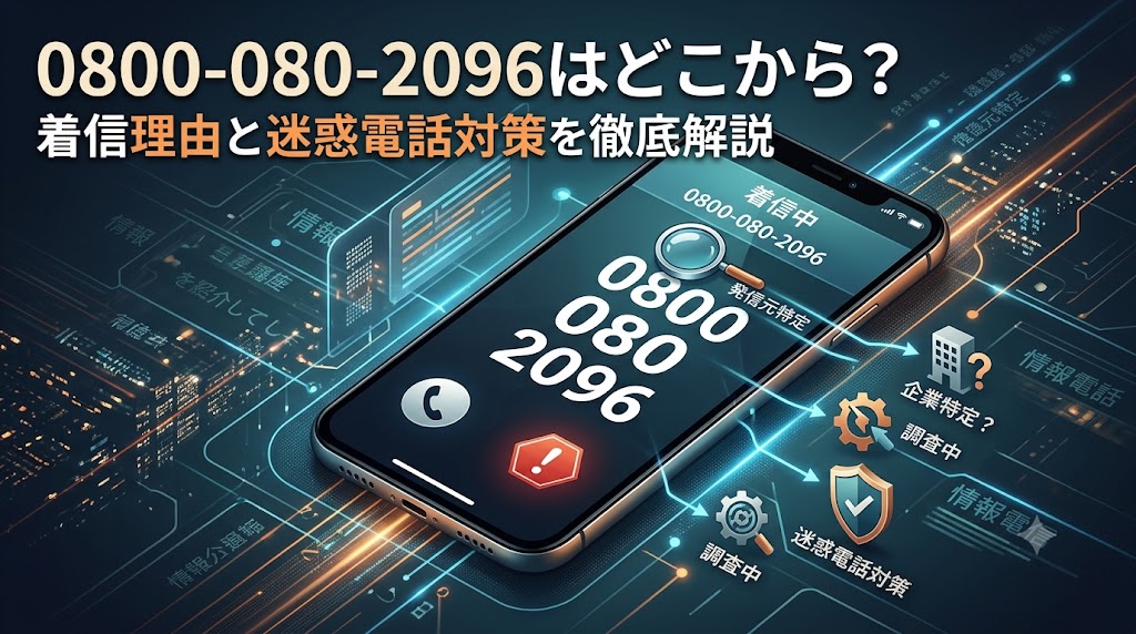 08000802096はどこから？着信理由と迷惑電話対策を徹底解説