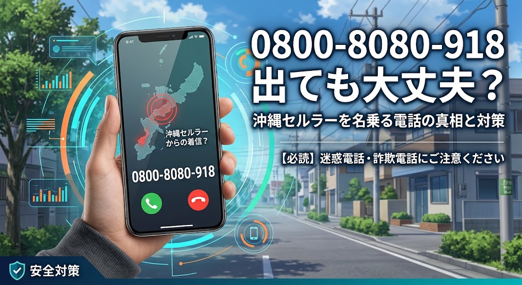 08008080918からの着信は出ても大丈夫？沖縄セルラーを名乗る電話
