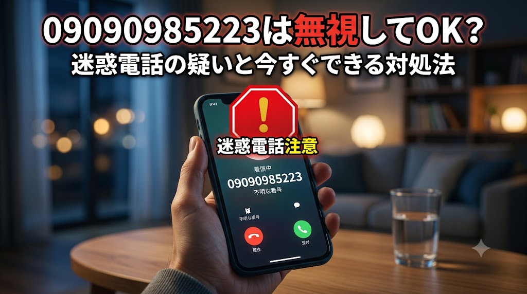 09090985223は無視してOK？迷惑電話の疑いと今すぐできる対処法